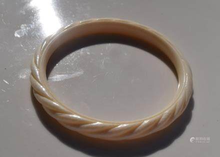 Carved Bangle Bracelet