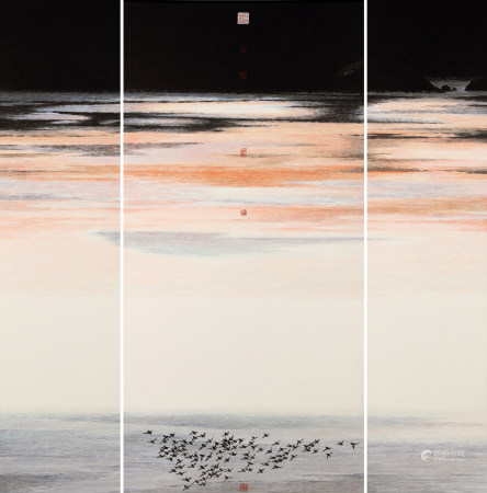 黄孝逵  (B.1946) 雨后霞光 WONG HAU KWEI SUNSHINE AFTER THE RAIN