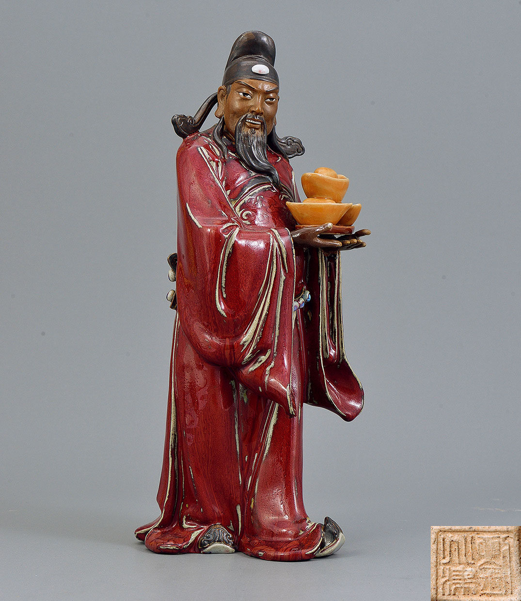 石榴紅財神