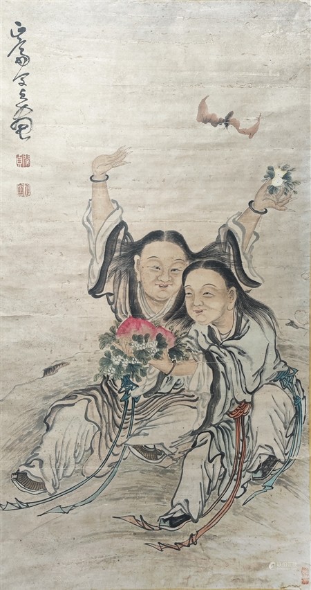 闵贞 和合二仙