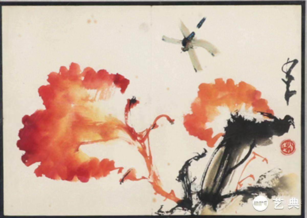 赵少昂 鸡冠蜻蜓