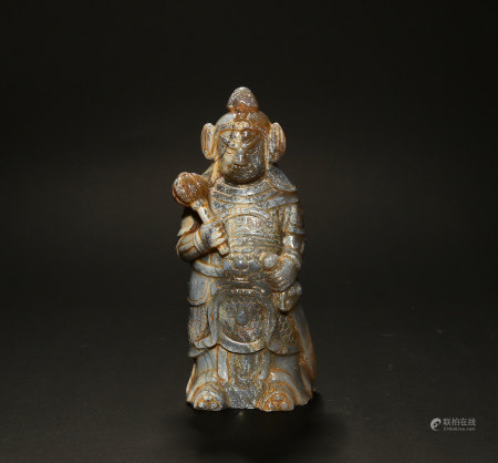 明或明以前玛瑙武士造像