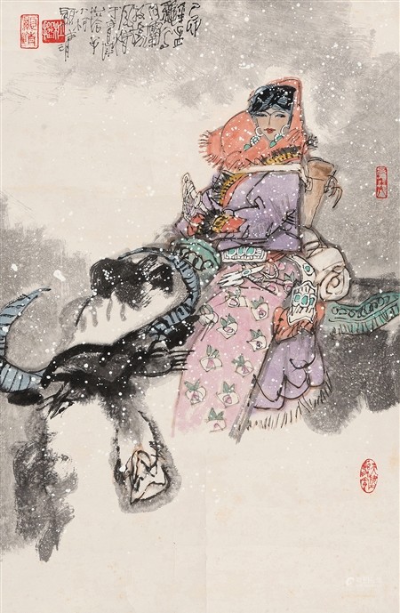 杜显清 阿坝雪景