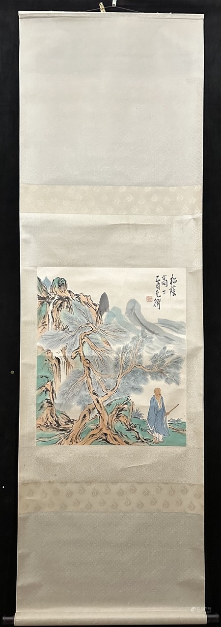 范扬     松荫高士图