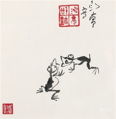 丁衍庸(1902-1978) 青蛙