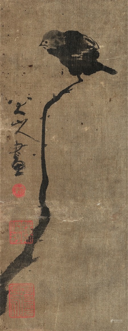 陈佩秋(1923-2020) 仿八大山人花鸟