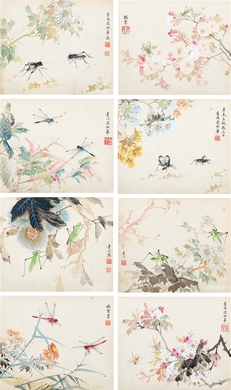 凌叔华(1900-1990) 花卉草虫