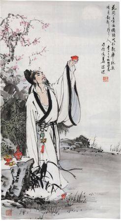 陈谋李白月下独酌诗意图