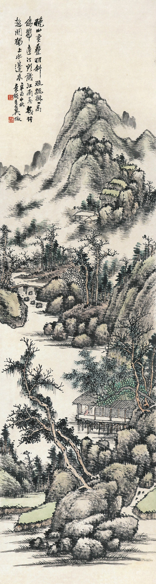 吴征  山水